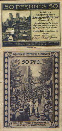 50 Pfg. Notgeld 1923 - Schnecken
