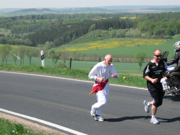 Rainer auf dem Kemel in Richtung Seiwerath